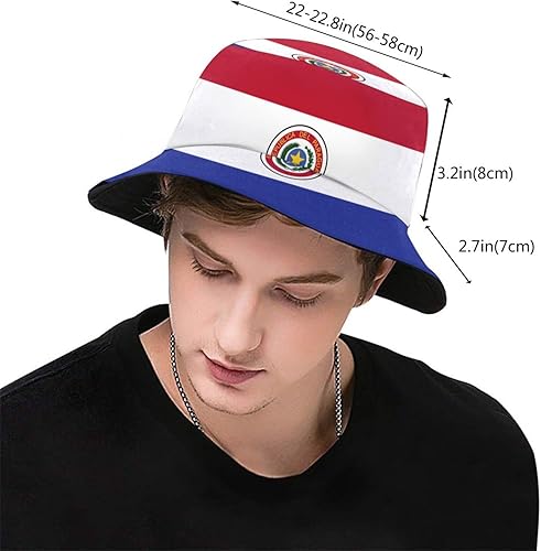 Vista 214 de KiuLoam Sombreros de pescador unisex con bandera, sombreros de pescador plegables para exteriores, verano, viajes, senderismo, playa, gorras