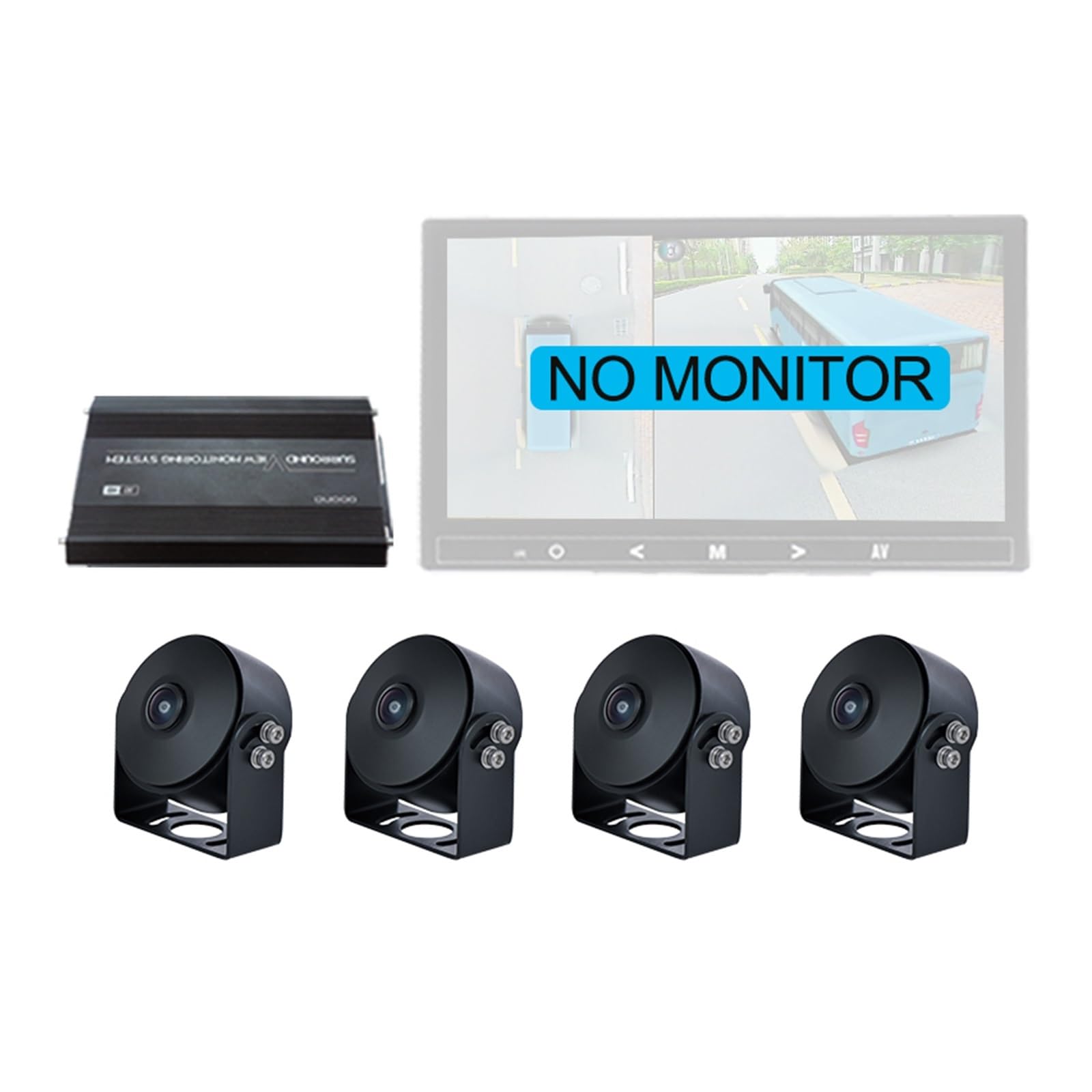 Sistema panoramico di parcheggio con vista aerea per camion con telecamera HD 720P 1080P 360, visione notturna, per ambulanza(360SVM(excl monitor))