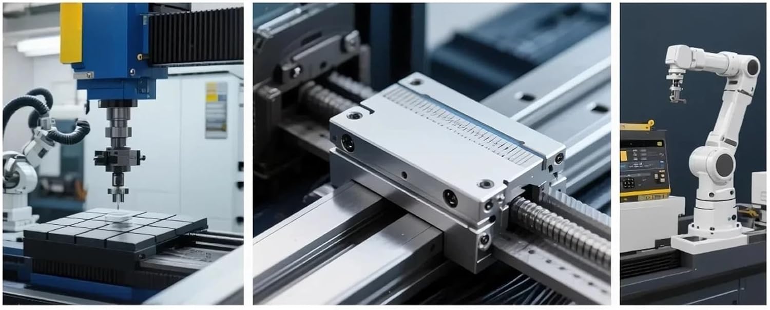 Linear Encoder KA-200 Optical Grating Ruler DRO Linear Scale 1um(0.001mm) TTL for Turning Lathe Milling Machine 30mm to 360mm Measurement Range(KA200-1um-320mm)