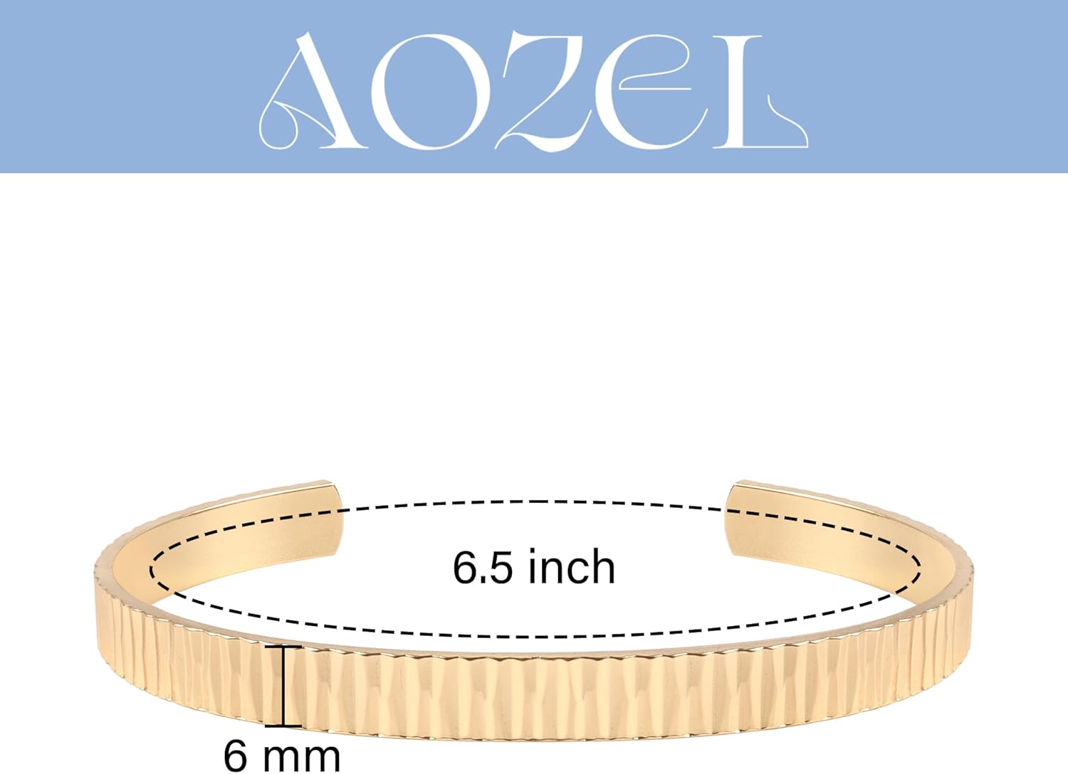 Gold Bangle Cuff Bracelets for Women Trendy Chunky Adjustable Twist Love Textured Bracelet Jewelry Gifts - Image 5