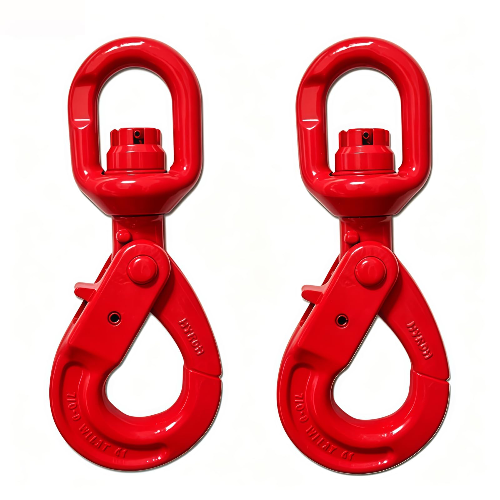 Gancio girevole autobloccante, acciaio legato, 1.12T-15T, confezione da 2, for sartiame(12.5T=27558 lbs)