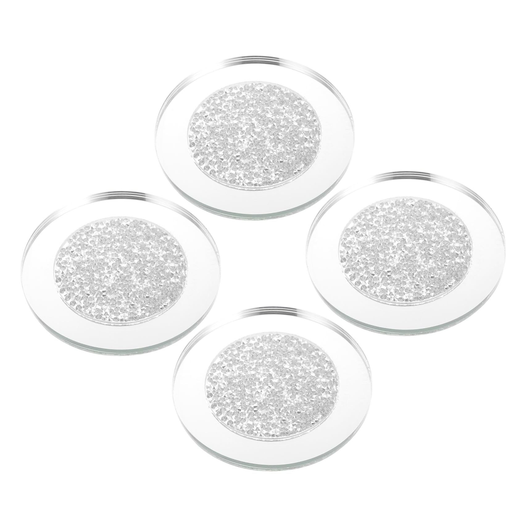 Amosfun 4stücke Untersetzer Für Gläser Glas-untersetzer Runder Form Von Schützt Tische Vor Kratzern Und Hitze Für Heimgebrauch Bars Und Restaurants