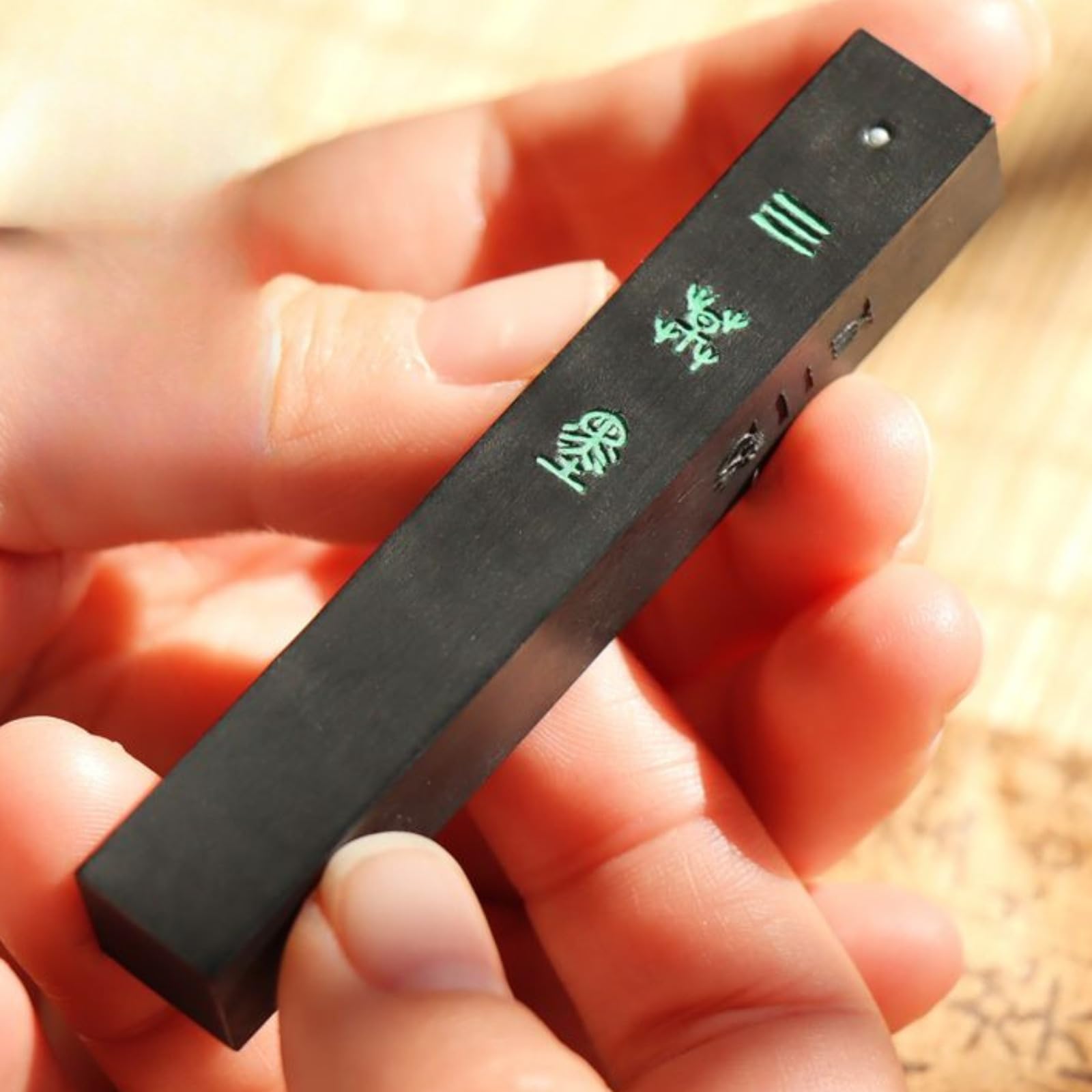 Inkstone Bâton d'encre pour calligraphie 9,7 cm