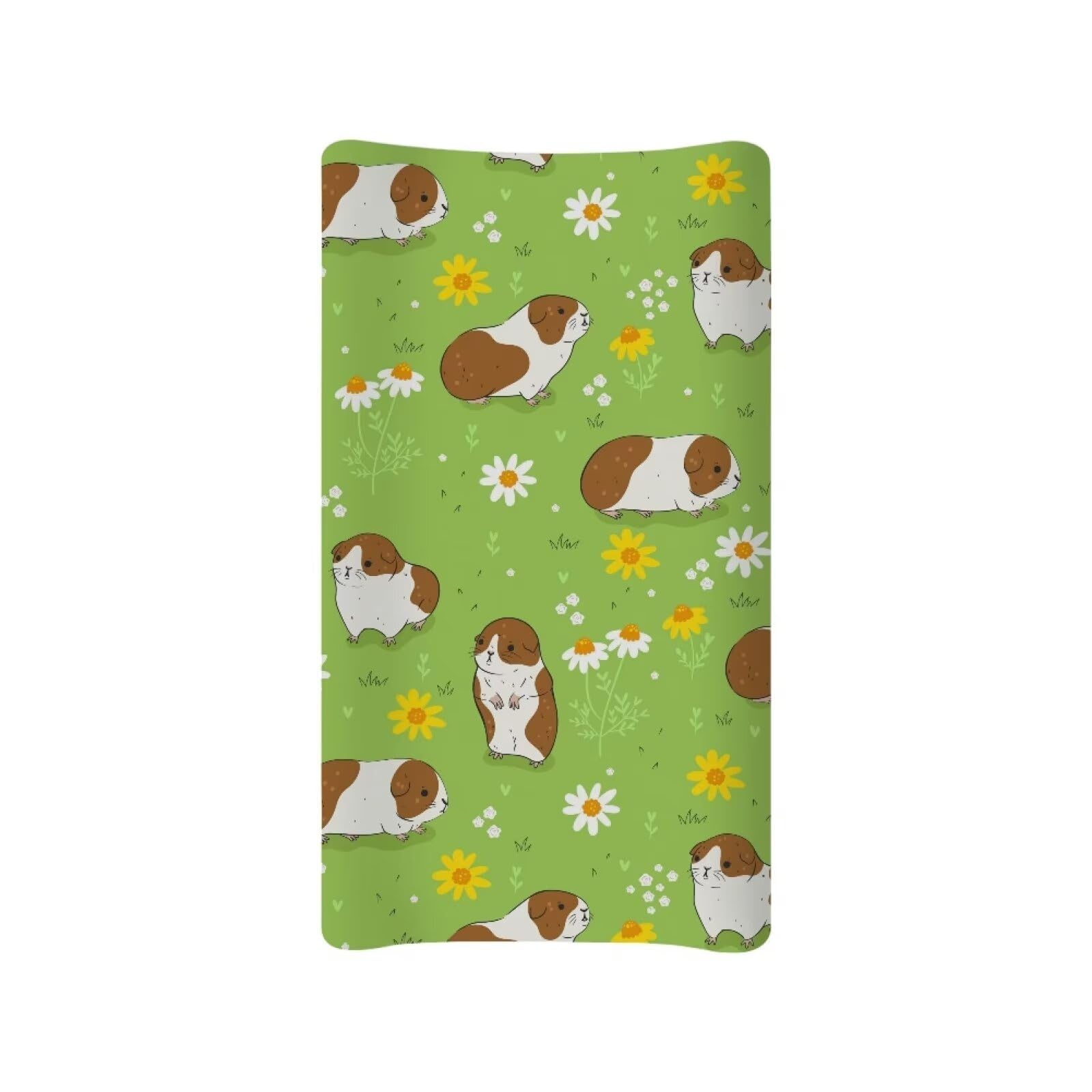 BYCHECAR Guinea Pig Baby Changing Pad Covers Ultra Soft Stretchy Diaper Change Table Pad Cover for Girls Boys Breathable Nursery Changing Table Sheets Cover