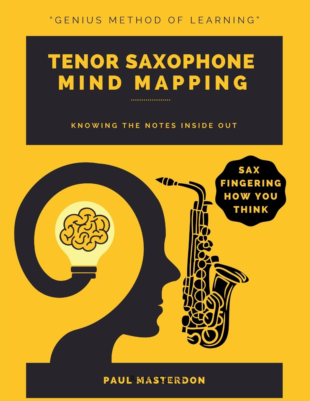 Tenor Sax Mind Mapping: A Mnemonically Color-Coded Saxophone Fingering Chart Book: With Unique Player's Eye View: 2 (Tenor Sax Mnemonics)