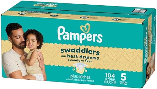 Miniatura 133 de Pampers Swaddlers - Pañales desechables muy suaves para bebé talla 1, 198