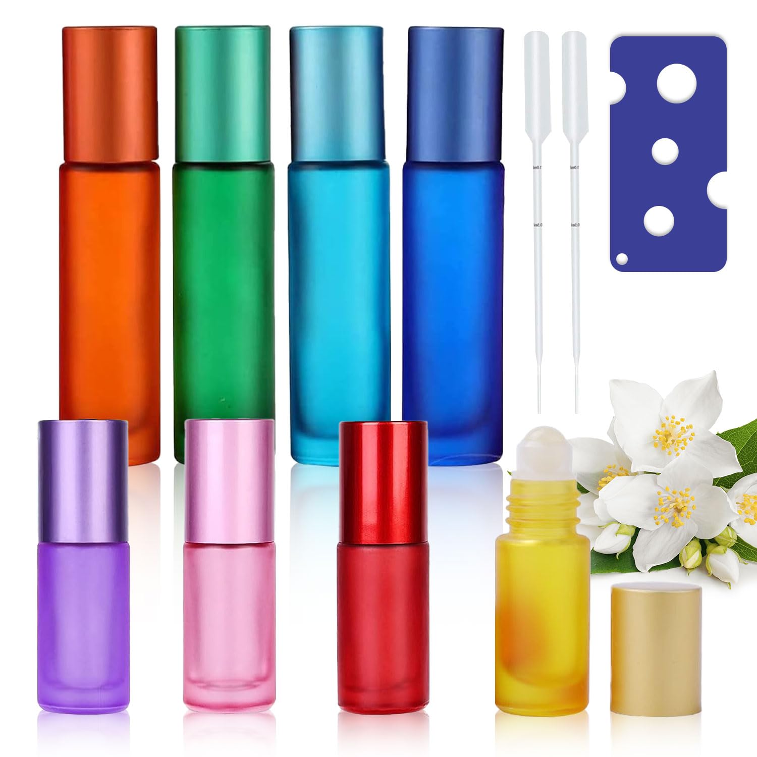 8 Boccette Roll-on Per Oli Essenziali - Vetro 5ml E 10ml - Foto 10