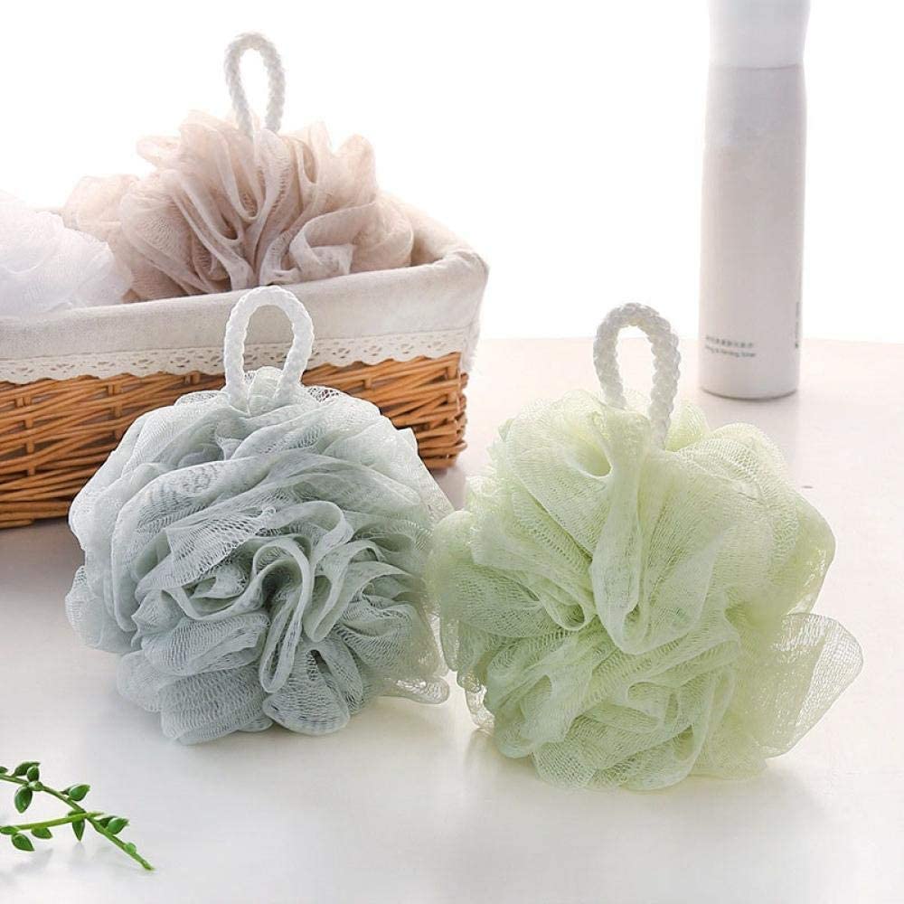Gąbka do kąpieli Pure Color Foaming Mesh Duża piłka do kąpieli Peeling do skóry ciała Gąbka do mycia pod prysznic Sucha szczotka Złuszczanie Narzędzie do czyszczenia łazienki