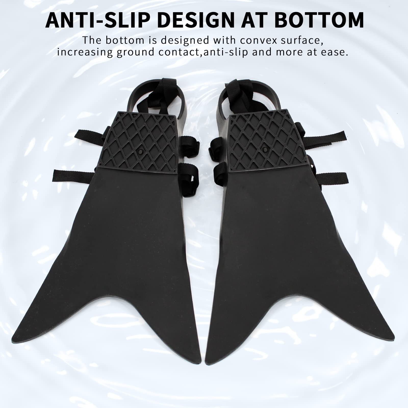 Aletas de tubo flotante, aletas de bolsillo ajustables de tamaño único para buceo, hombres y mujeres, FTF004