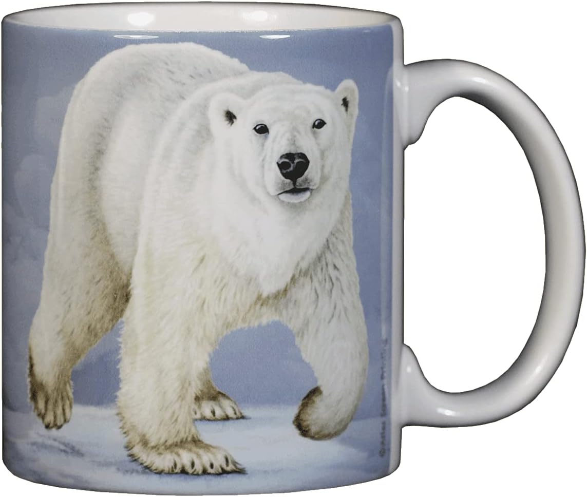 WILD COTTON Polar Bear 11 Ounce Ceramic Coffee Mug (WC571M)
