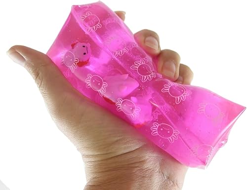 Miniatura 9 de 1 jumbo, Axolotl, animal lleno de agua, juguete de serpiente para el estrés, bola sensorial Squishy Slippery Wiggler (color al azar)
