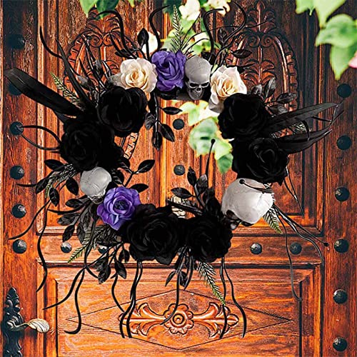 Faux Fleurs Halloween Suspendu pour Décoration Extérieure Durable - 2