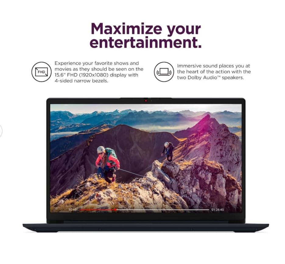 Lenovo IdeaPad 1 15.6" FHD Slim Thin Light Laptop Computer,with Lifetime Office,AMD Ryzen 5 7520U, 8GB LPDDR5,1TB SSD, Windows 11 ProWiFi 6, 9Hr Battery Life,Abyss Blue, Windows 11 Pro