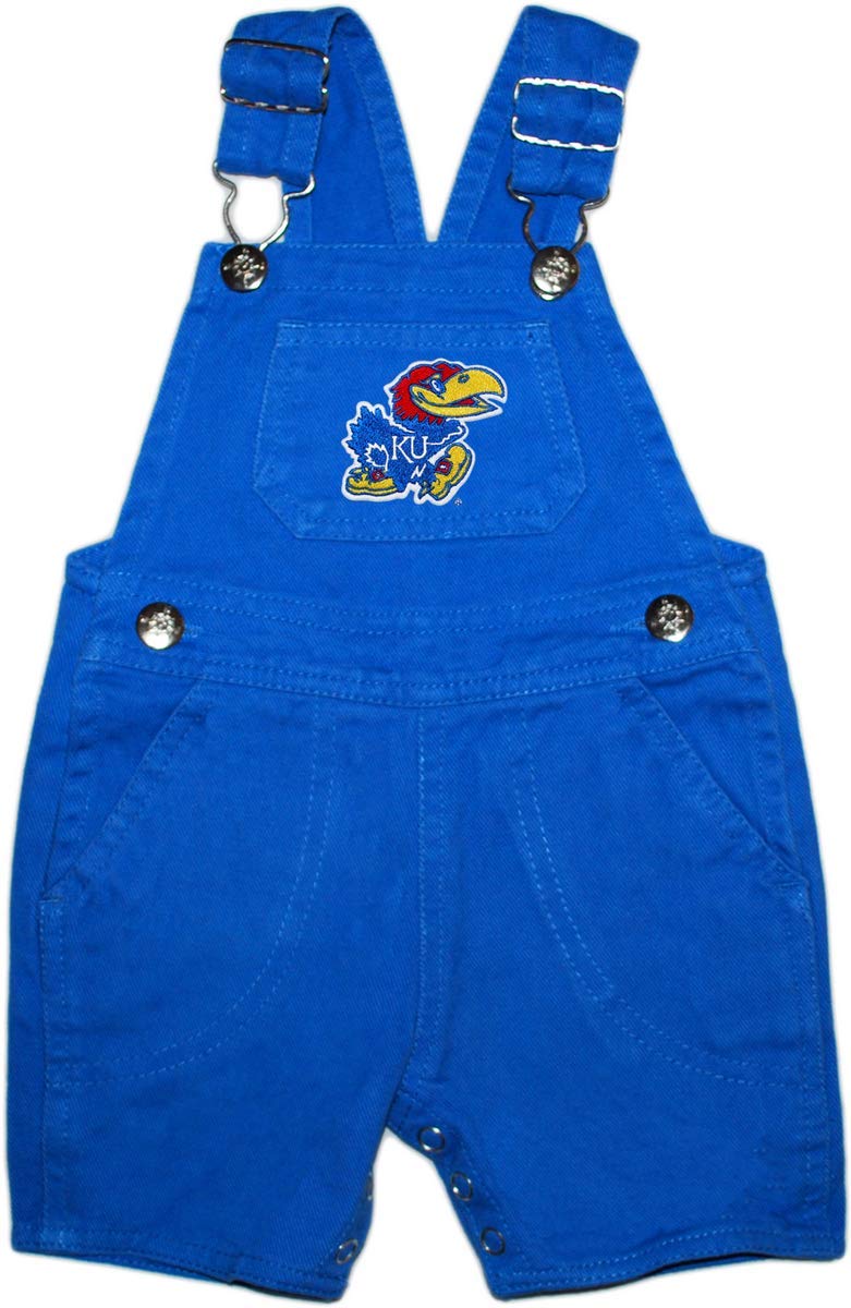 Creative Knitwear University of Kansas Baby and Toddler Short Leg Overalls