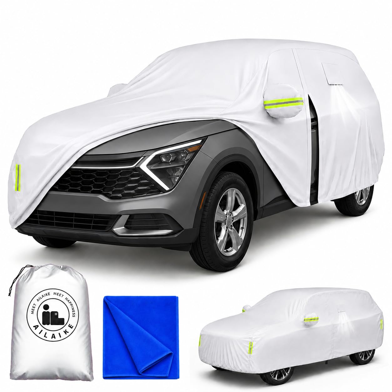Car Cover Waterproof All Weather Custom Fit for Kia Sportage.