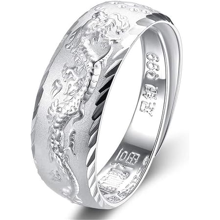 Amazon ティンティンローズ Tingting Rose 龍 メンズリング シルバー999リング シルバーならではの輝き 指輪 リング 通販