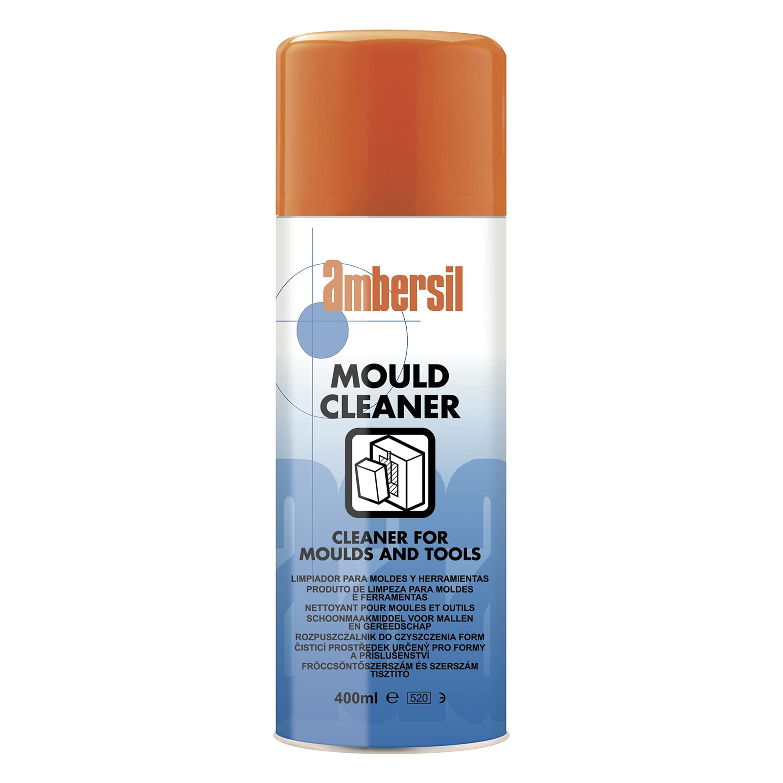 Ambersil 31550 Mould Cleaner 400mL for removing greases, oils, waxes and silicones from moulds and tools