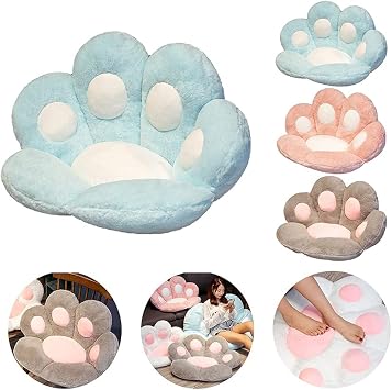 Cat Paw Cushion Cute Seat Cushion,Cat Paw Shape Lazy Sofa Bear Paw Chair Cushion Bears Paw Office Chair Cushion,Office Cozy Warm Seat Pillow,Plush Sofa Cushion Home Decoration