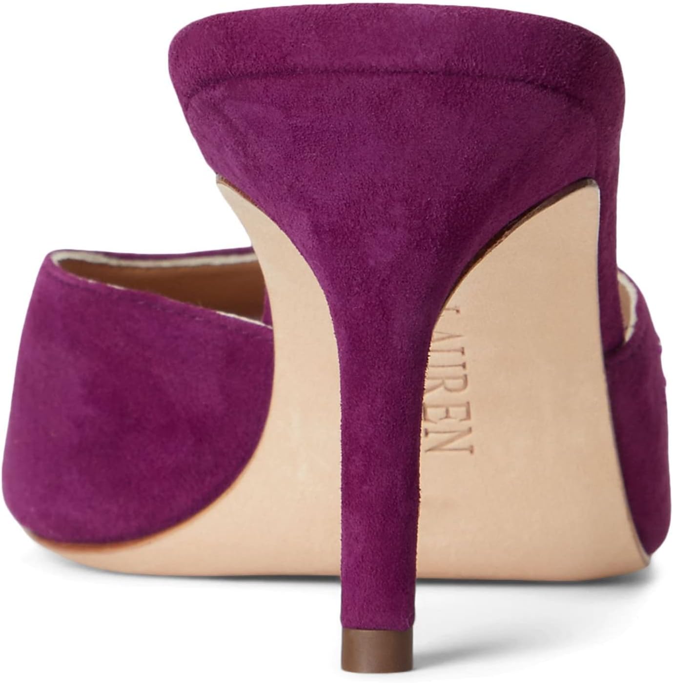 LAUREN Ralph Lauren Lyanna Suede Sandal Plum Caspia 8 B (M)