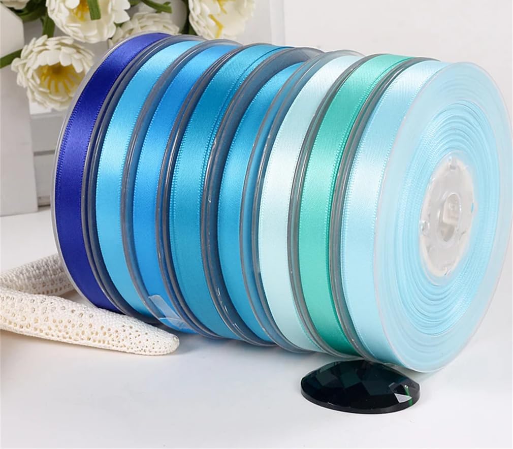 Ruban de satin fait à la main avec fleurs pour décoration de fête de mariage