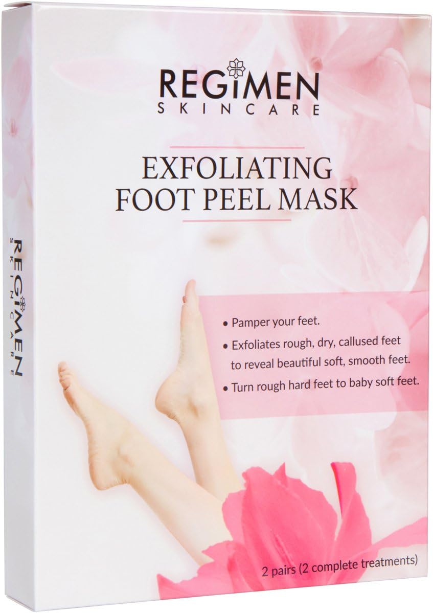 Foot Peeling Mask -2 Pairs Exfoliating Foot Peeling Socks -Foot Calluses and Dead Skin Remover, Smooth Baby Soft Feet in 1-2 Weeks, Foot Spa for Dry Feet, For Men and Women