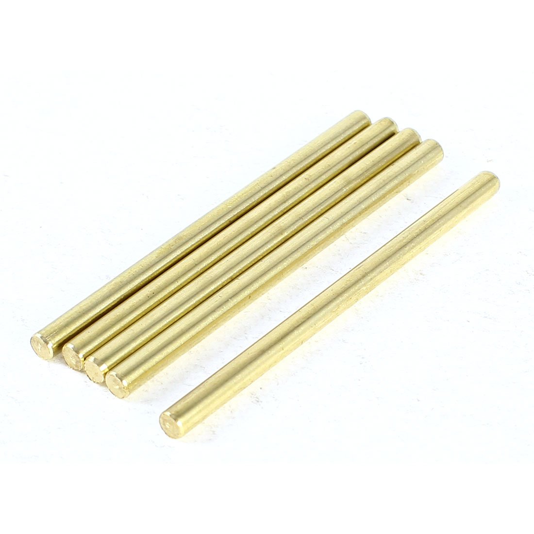 uxcell 5 Pcs Car Helicopter Model DIY Brass Axles Rod Bars 3mm x 50mm