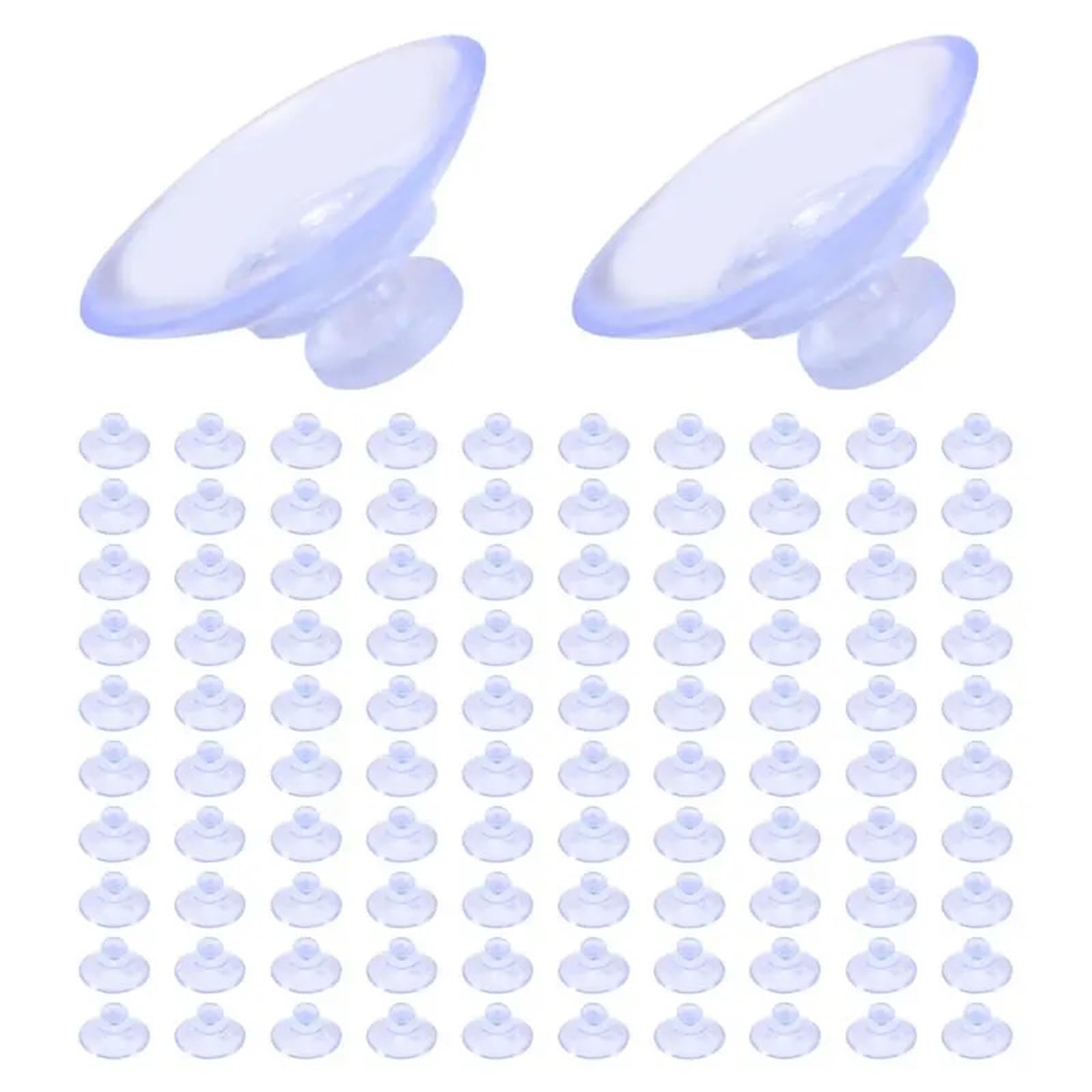 100 sztuk przezroczystych niebieskich przyssawek 20mm lepkiego PVC