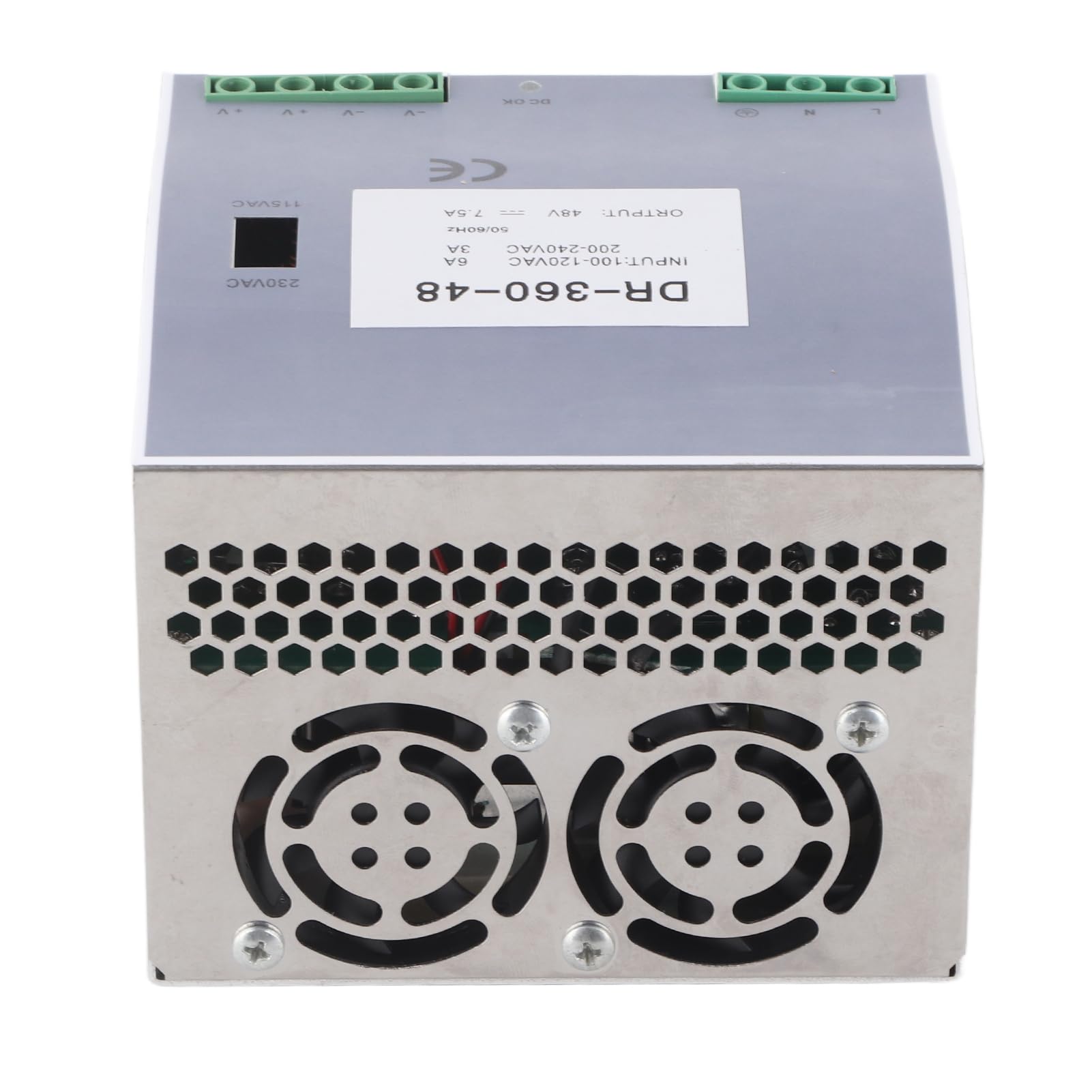 360W AC to DC Power Supply Converter, DIN Rail Mount, for