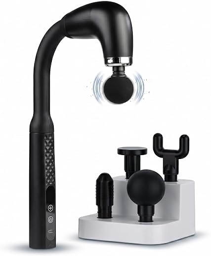 KLEN Deep Tissue Handheld Body Massager Machine with Extended Handle U-shaped Massage Gun For Pain Relief, Neck, Shoulder,...