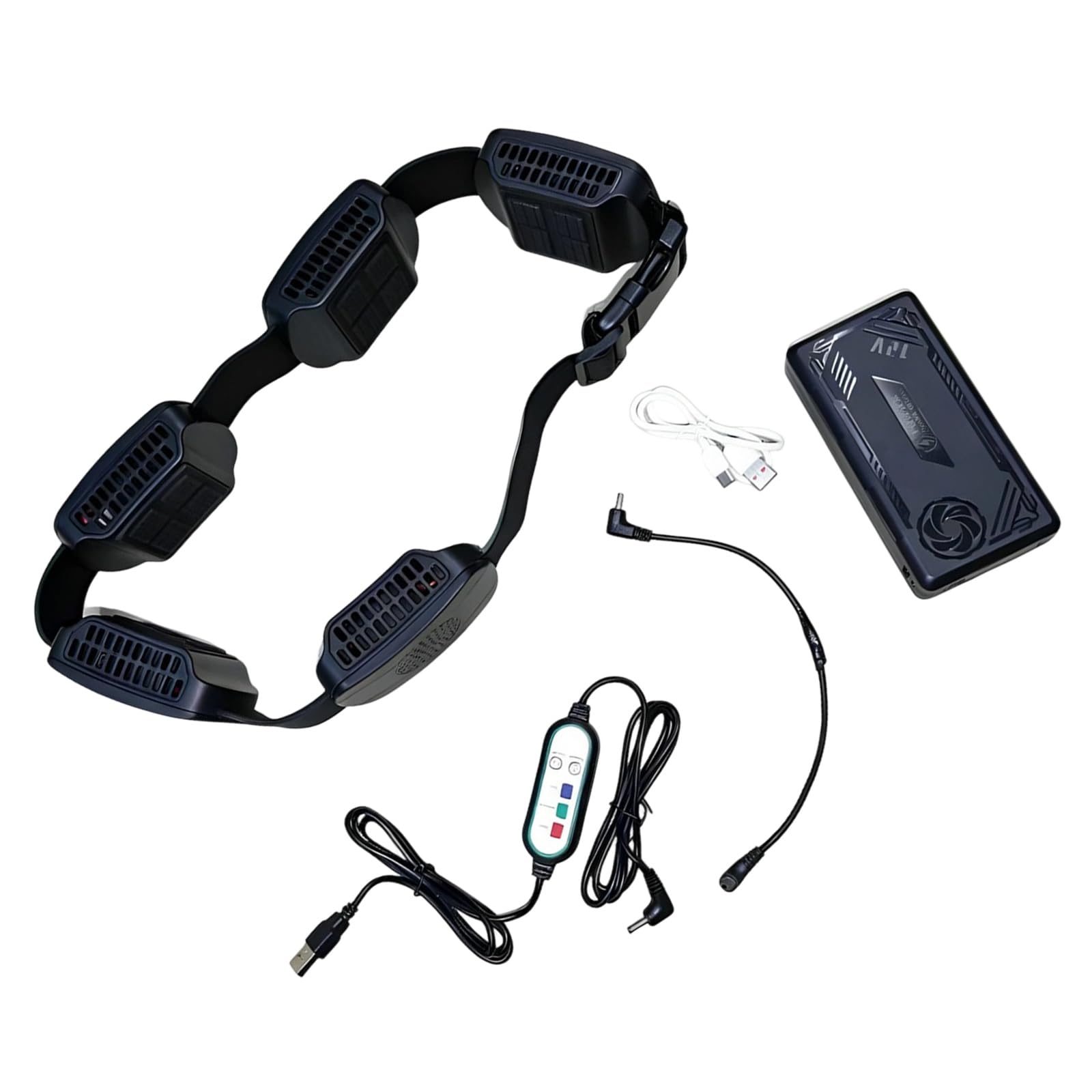 Ventilatore Portatile con Ricarica USB Soluzione Raffreddamento Facile Dispositivo Raffreddamento indossabile per Sport all ' Aperta e spostamenti quotidiani Ventola Ricaricabile Tramite USB