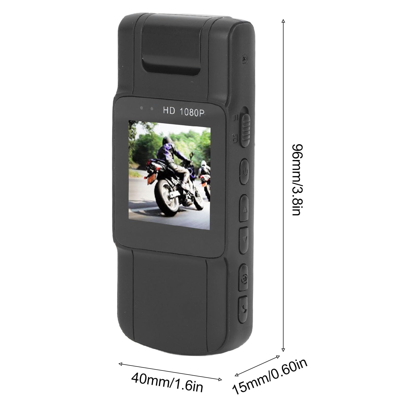 Telecamera portatile indossabile 1080P HD visione notturna obiettivo girevole, clip - sulla videocamera di sicurezza per on - the - Go Recording