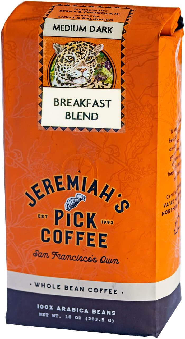 Breakfast Blend - Whole Beans - 10oz, Caffeinated