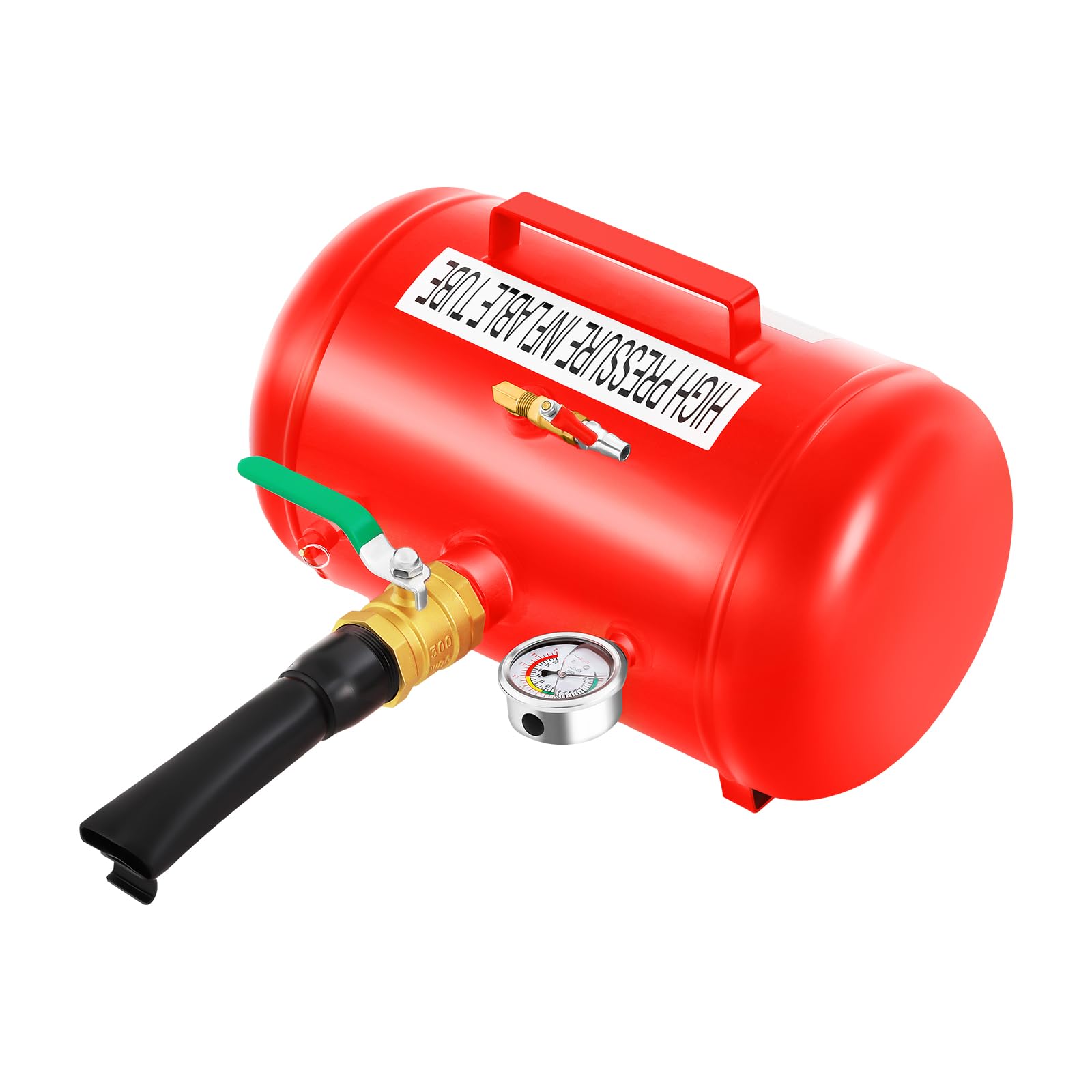 Serbatoio d'aria portatile da 20 l, serbatoio a pressione fino a 10 bar, per pneumatici di grandi dimensioni, accessori per aria compressa con manometro