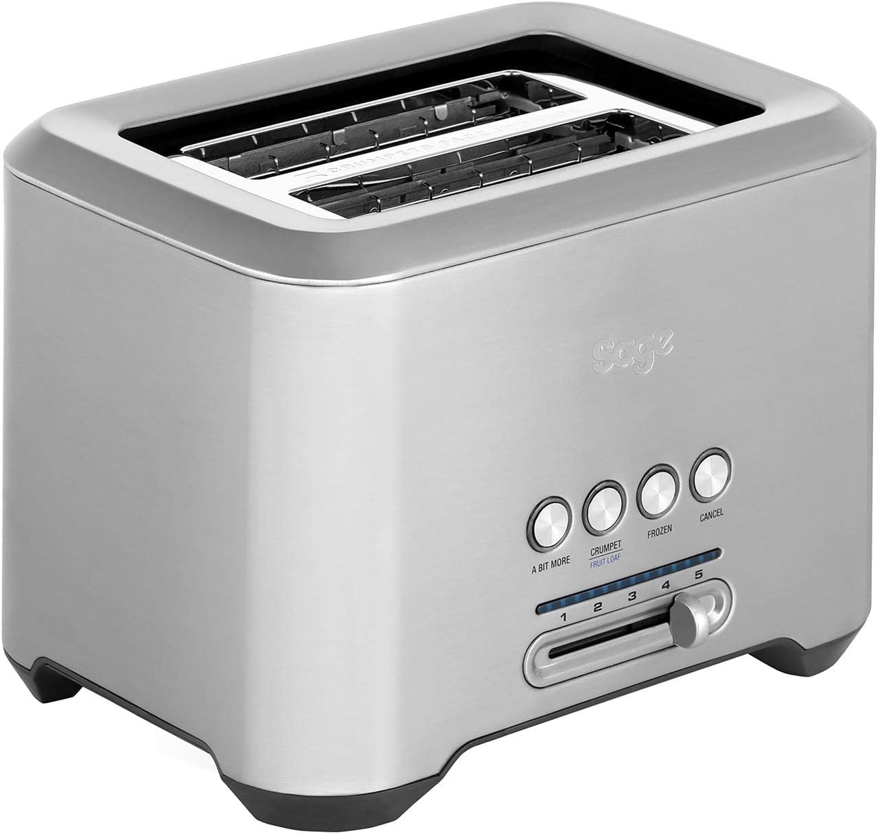 Sage the 'A Bit More' Toaster 2 Slice, BTA720UK, Brushed Stainless Steel Amazon.co.uk Home