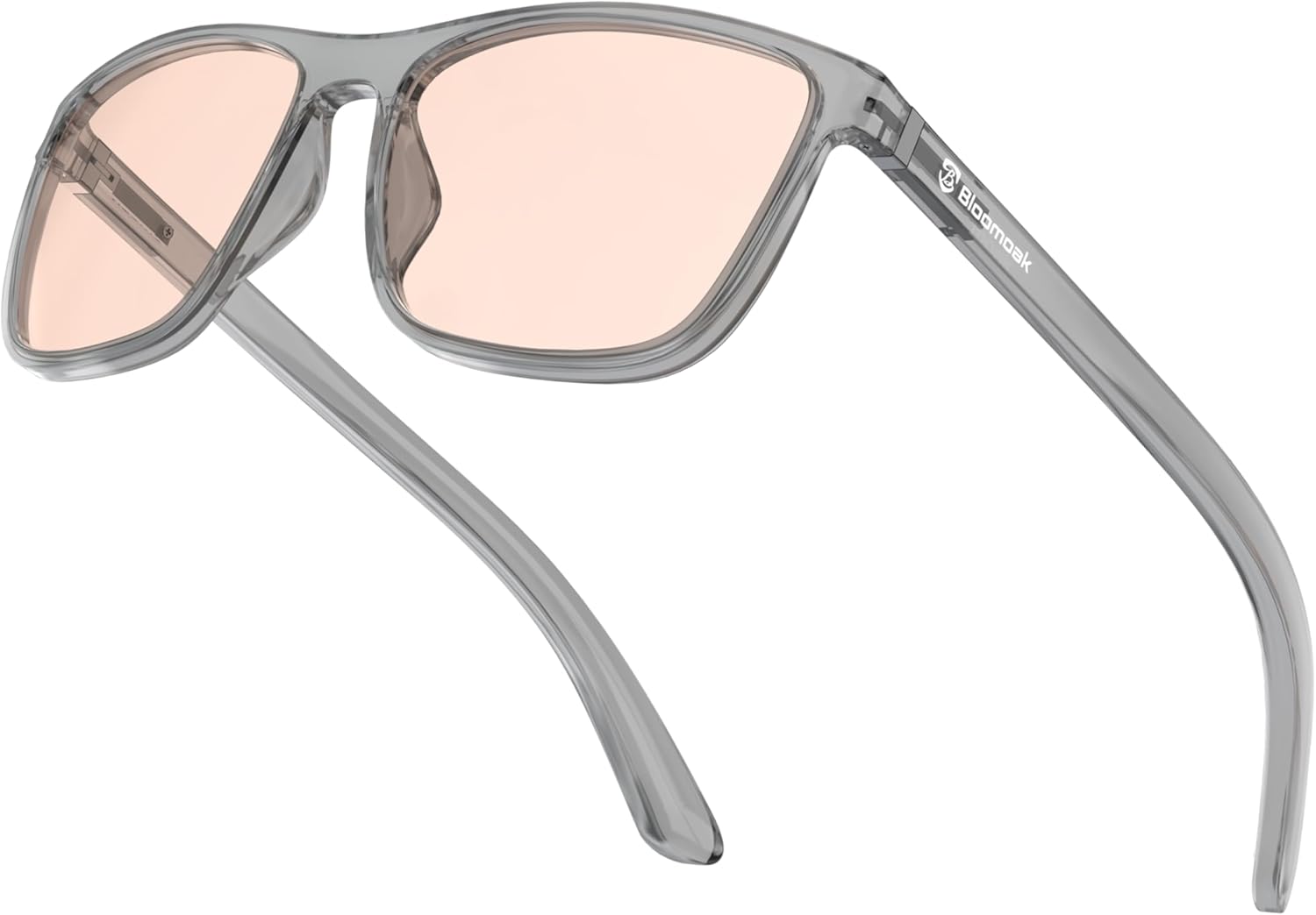 Bloomoak Rose Tinted Photochromic for Indoor/Outdoor UV 400/Migraine Relief Glasses for Fluorescent LED Glare/Photophobia - Image 7