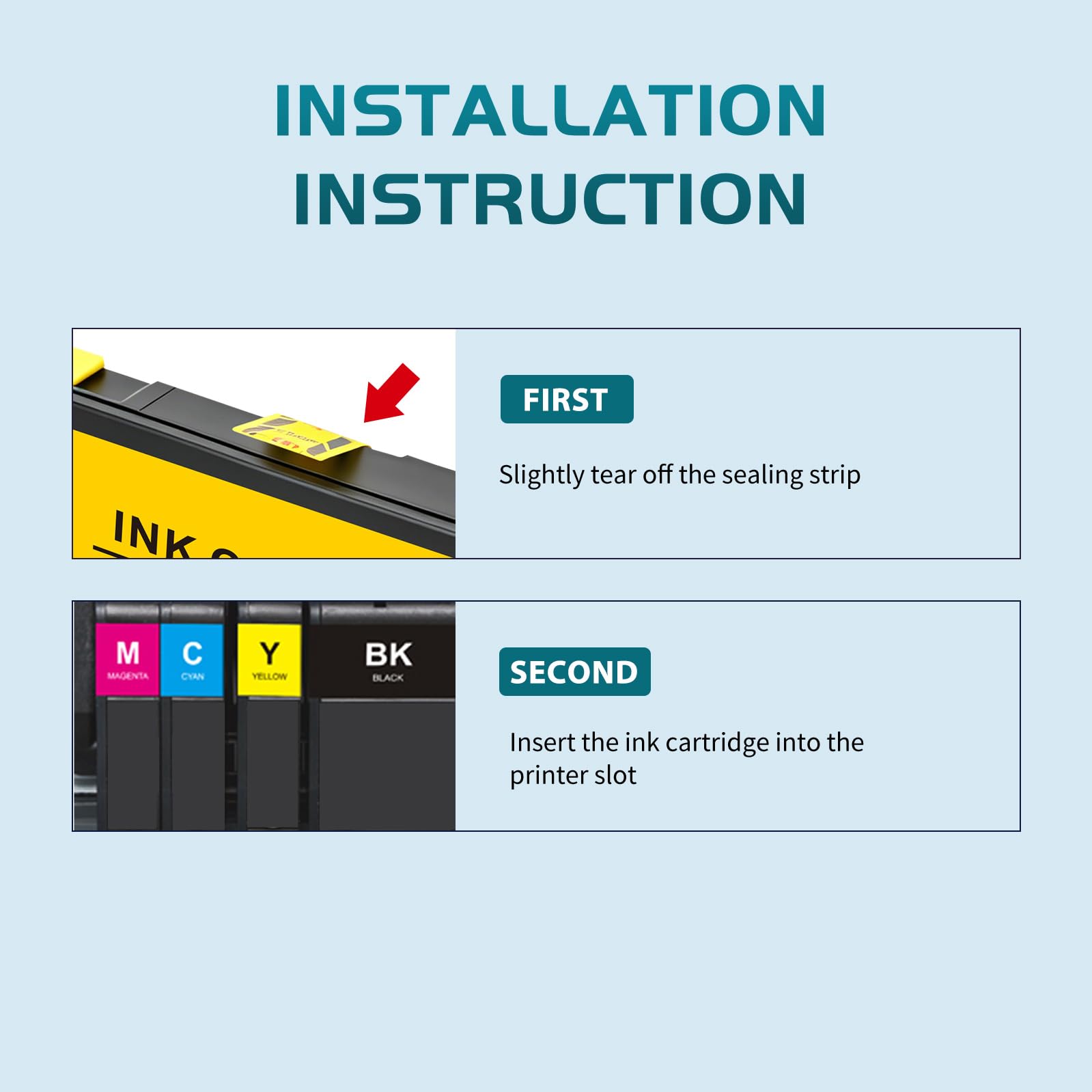 ZIPRINT LC521 XL Cartucce compatibili con Brother LC521 LC521XL, LC 521 XL per Brother DCP-J1260W, DCP-J1310DW, DCP-J1313DW, DCP-J1360DW, DCP-J1460DW (Confezione da 8)