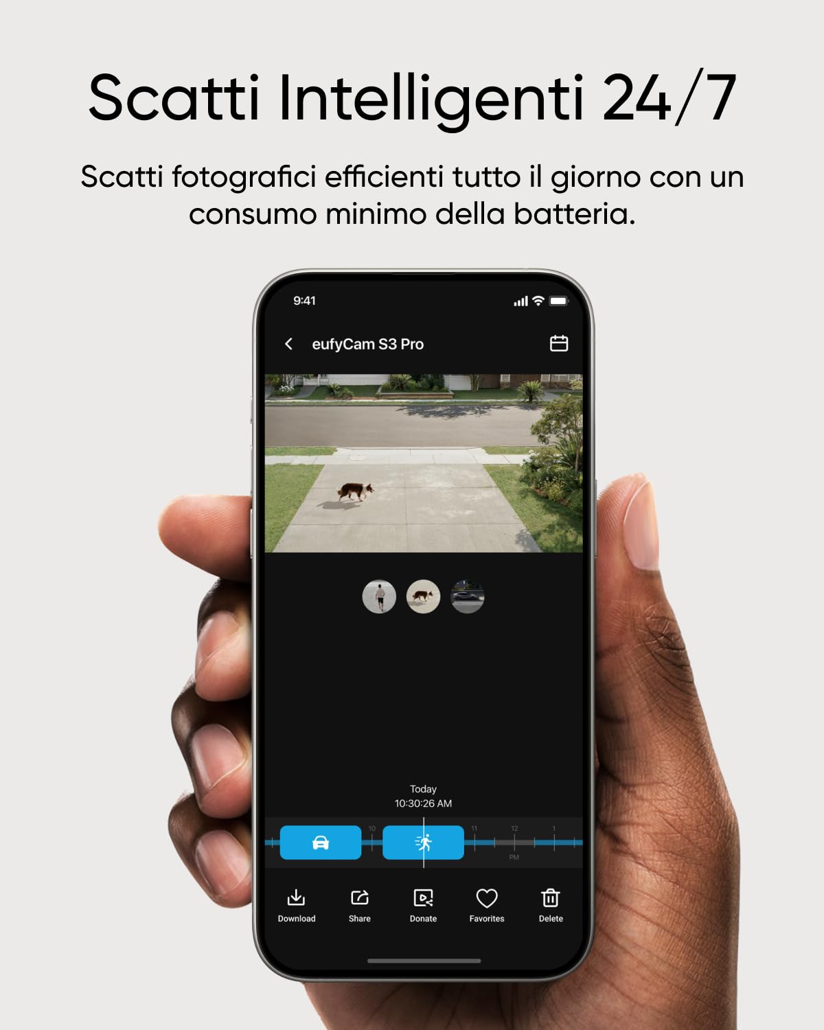 eufy Security eufyCam S3 Pro, 4K telecamera wifi esterno senza fili Visione Notturna a Colori, Riconoscimento Facciale AI, Nessun Canone Mensile, richiede HomeBase 3 (Ricondizionato)