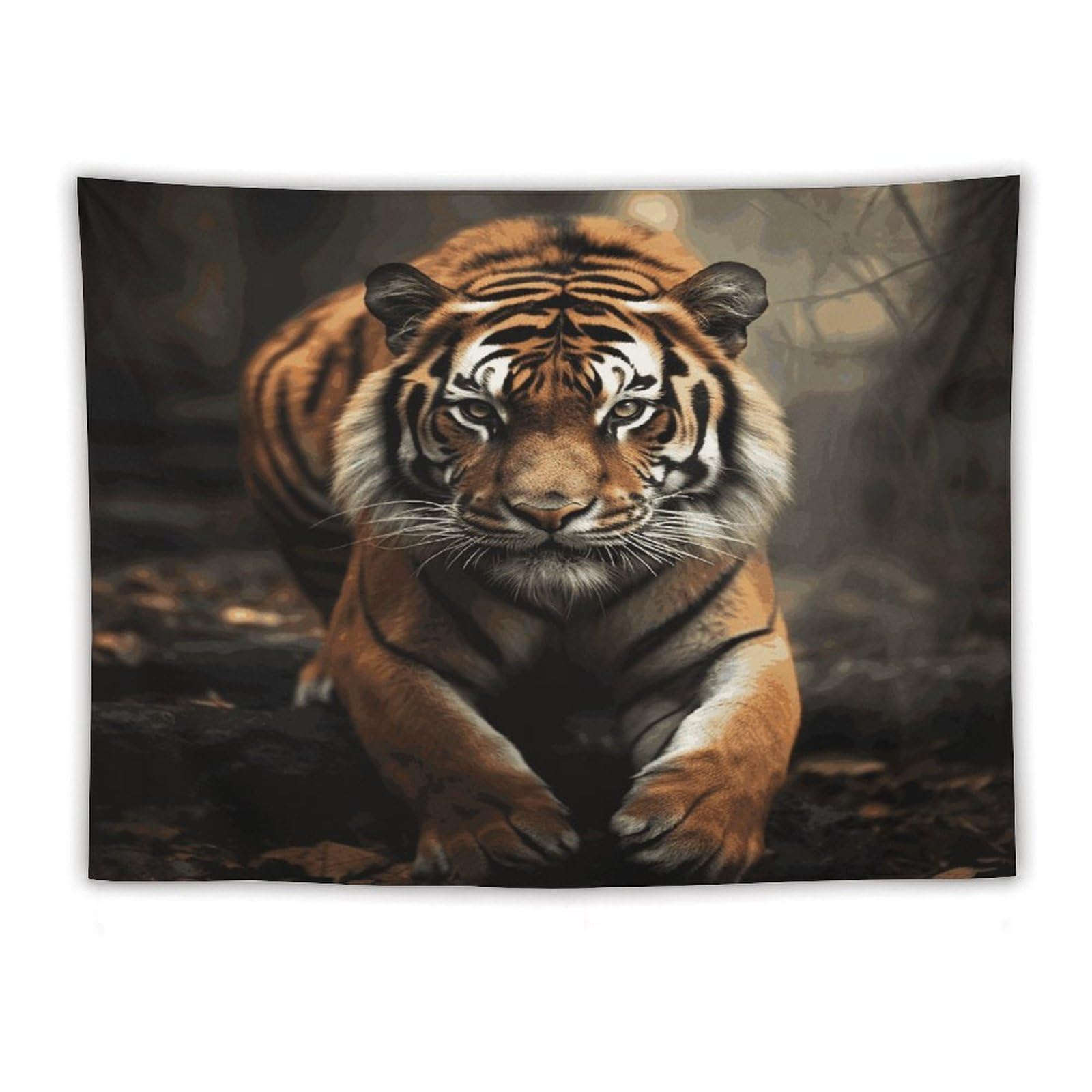 LDGSUPH Wild Animals Tiger Tapestry Wall Hanging Decor Anti-fading Aesthetic Wall Tapestries Fashion Wall Blanket Decor Modern Wall Art Tapestry for Bedroom Home Decor 60"x80"