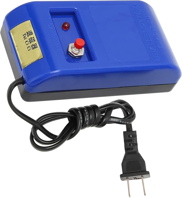 Watch Demagnetizer Tool, 110V Degausser, Professional Degaussing Demagnetizer Tool, Plastic Degausser Watch Repair Tools for Watches Demagnetization, 4.3x2.3x1.6in, 1Pcs