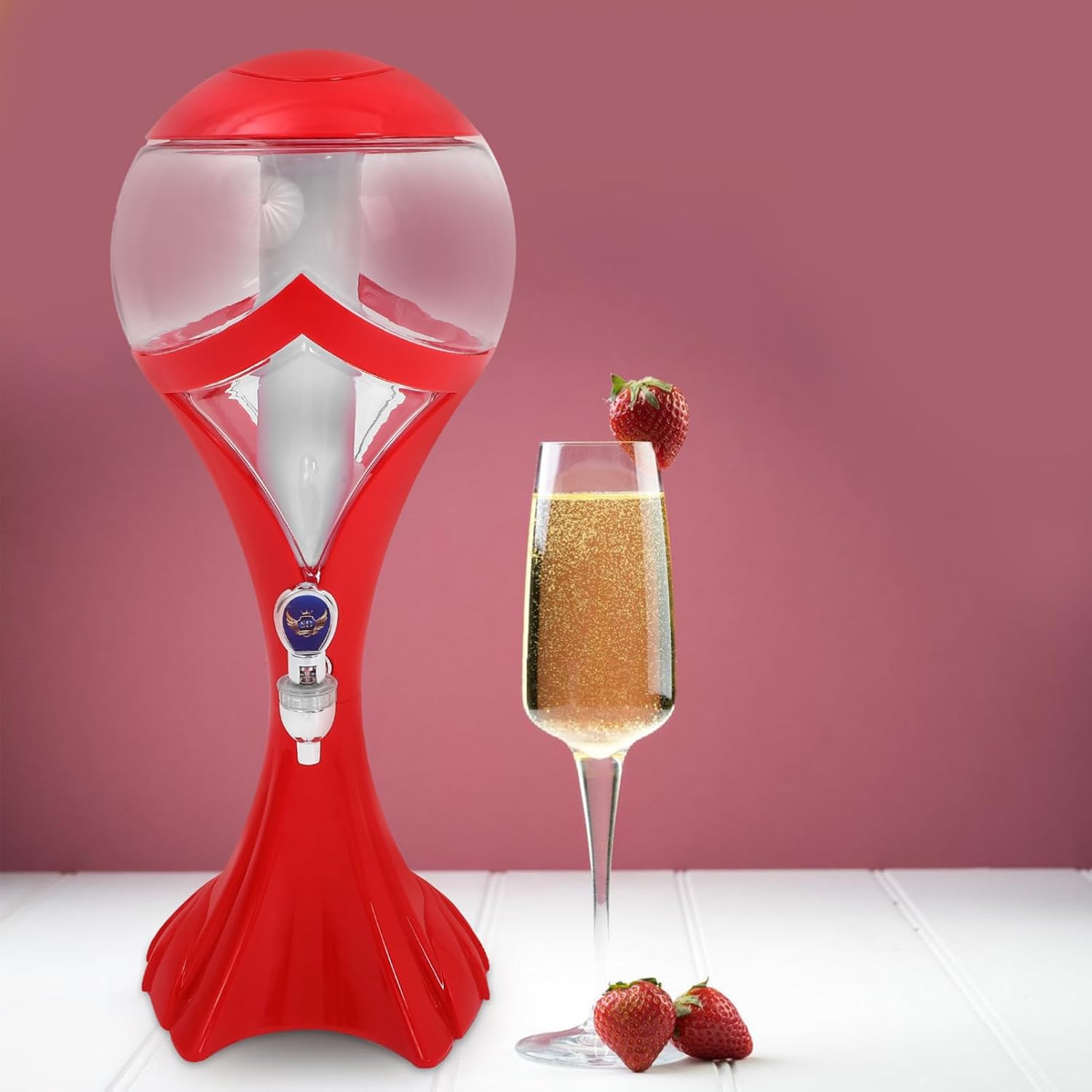 1Pc Luminous Cocktail Dispenser Tower Glowing Drink Dispenser for Parties Home Bar and Events Design for Beer Juice and Mixed Drinks