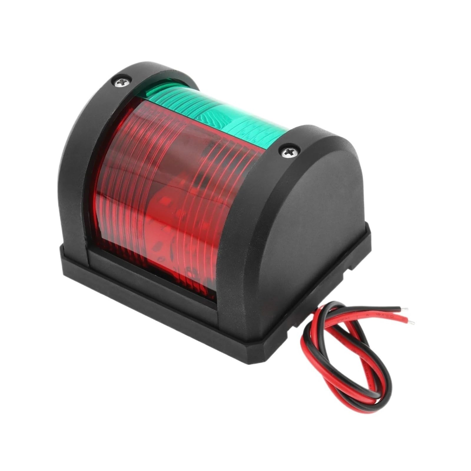 Bi-Color Marine Navigation Sailing Signal Light 12V LED Red Green Bow Navigation Signal Lamp Waterproof for Boat Yacht Marine