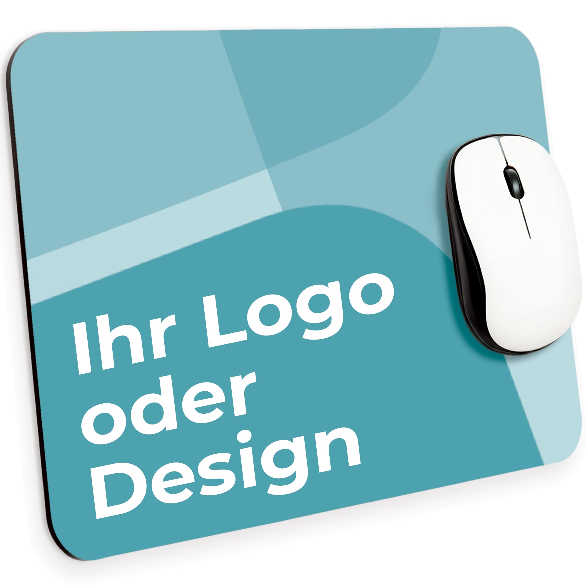 Cimpress Personalisiertes Mousepad Gestalten Sie Ihr eigenes Mauspad mit Logo, Ideal für Arbeitsplätze, Firmenbüros und Spielkonsolen, rutschfeste Unterseite, 24,2x20,2 cm 10 Stück