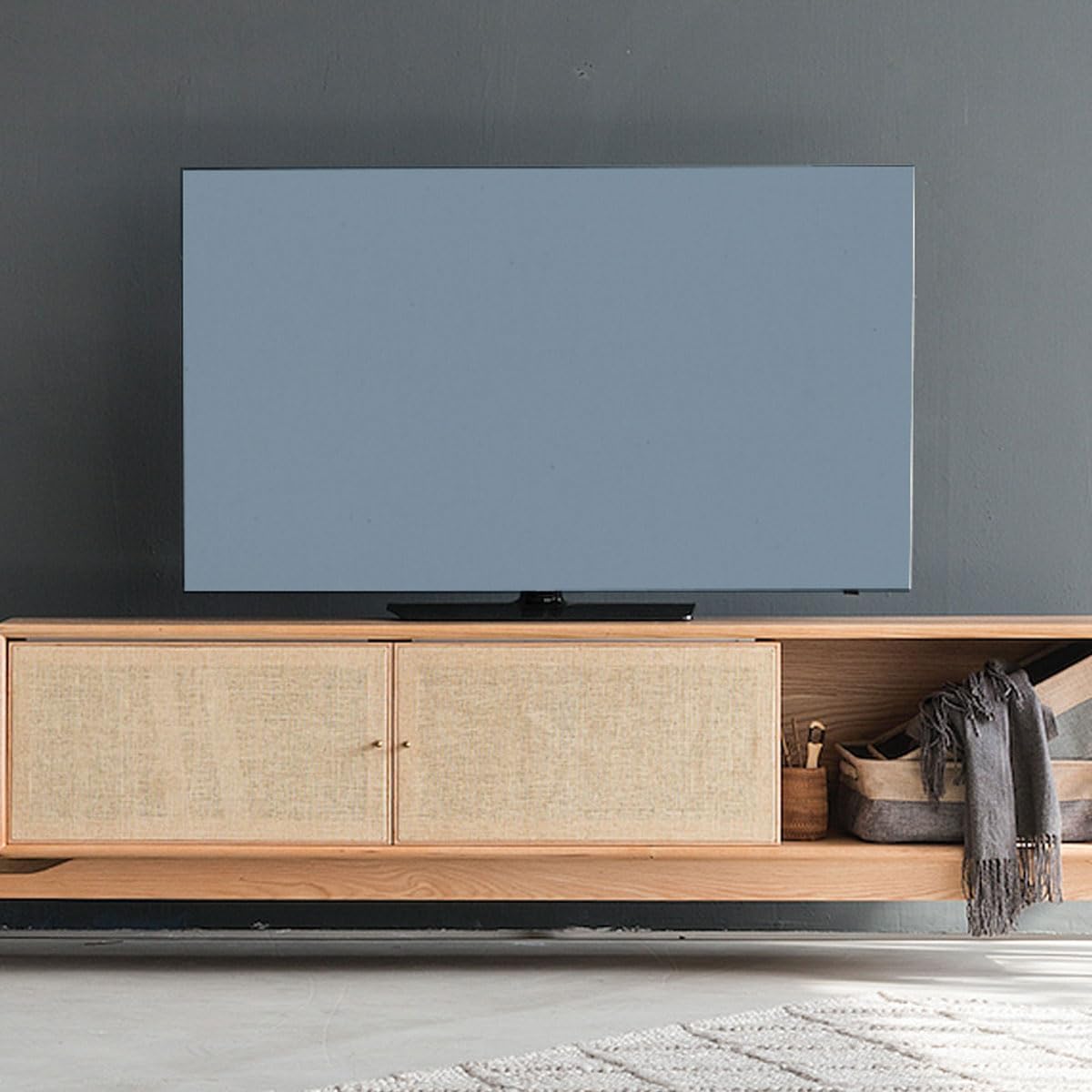 Housse protection écran LCD HD LED grise extensible pour TV de 32 à 37 pouces en salle de réunion