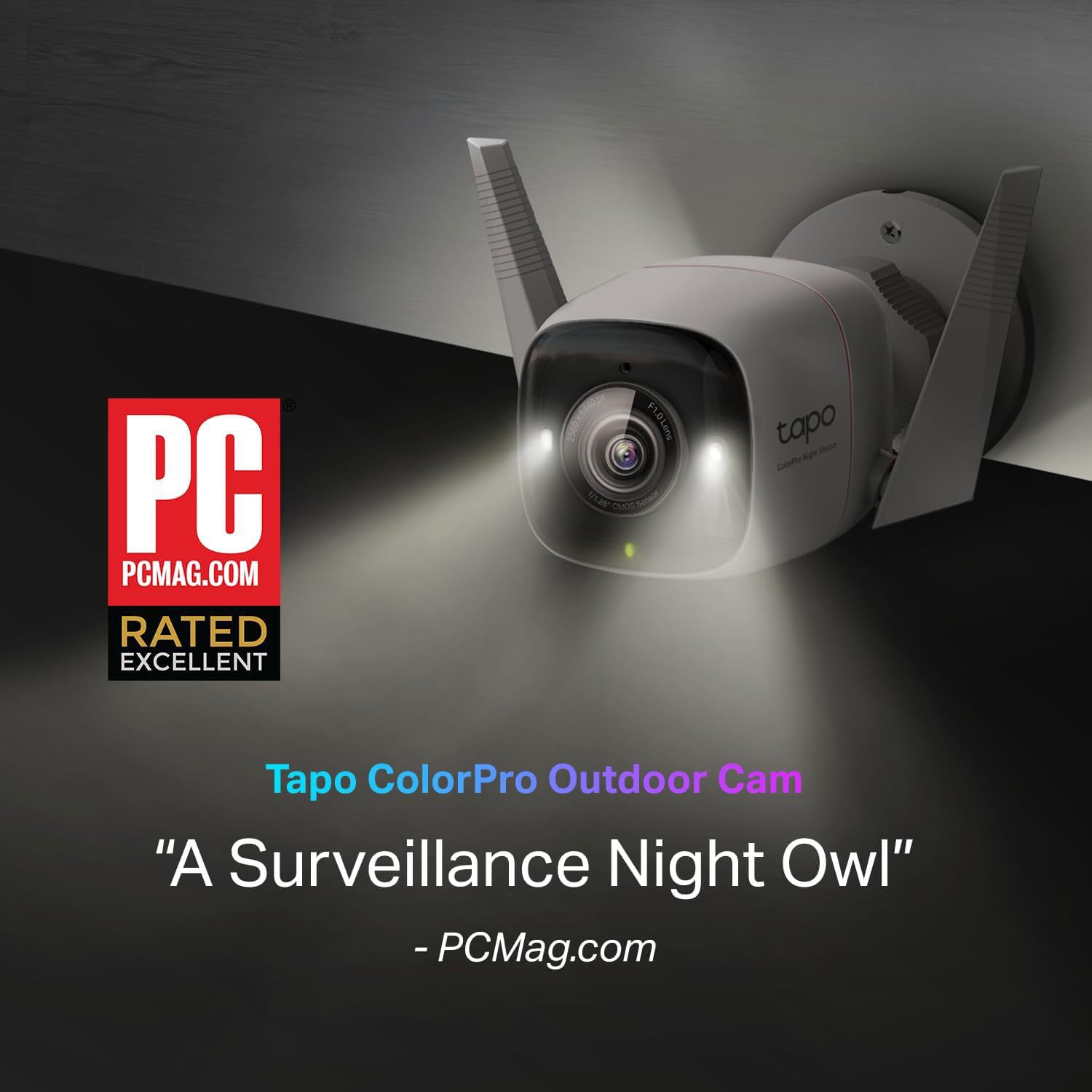 Amazon.com : Tapo ColorPro Wi-Fi Outdoor Camera, PoE, Plug-in