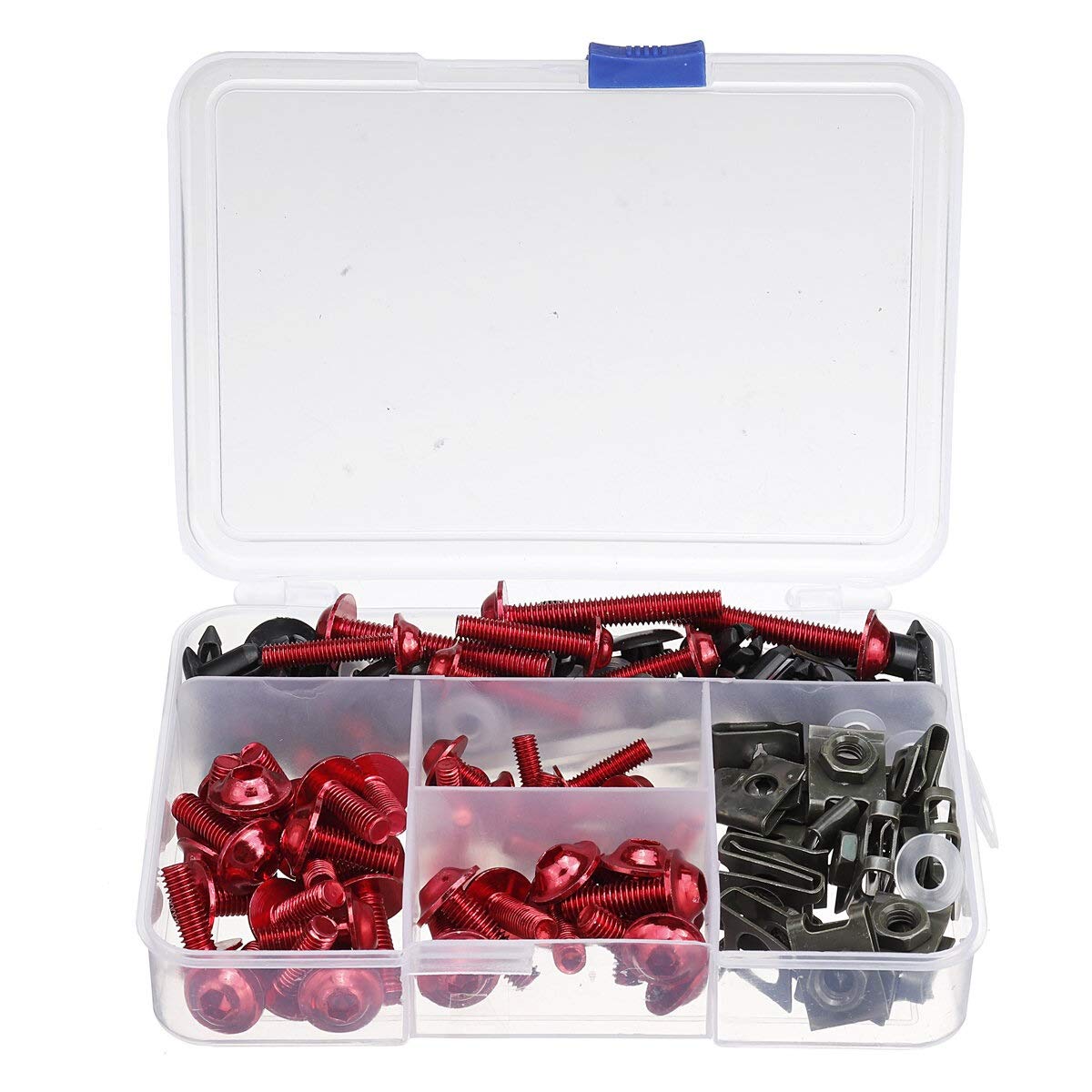 Kit de tornillos para carenado que elimina vibraciones juego de pernos y clips universales 177pcs