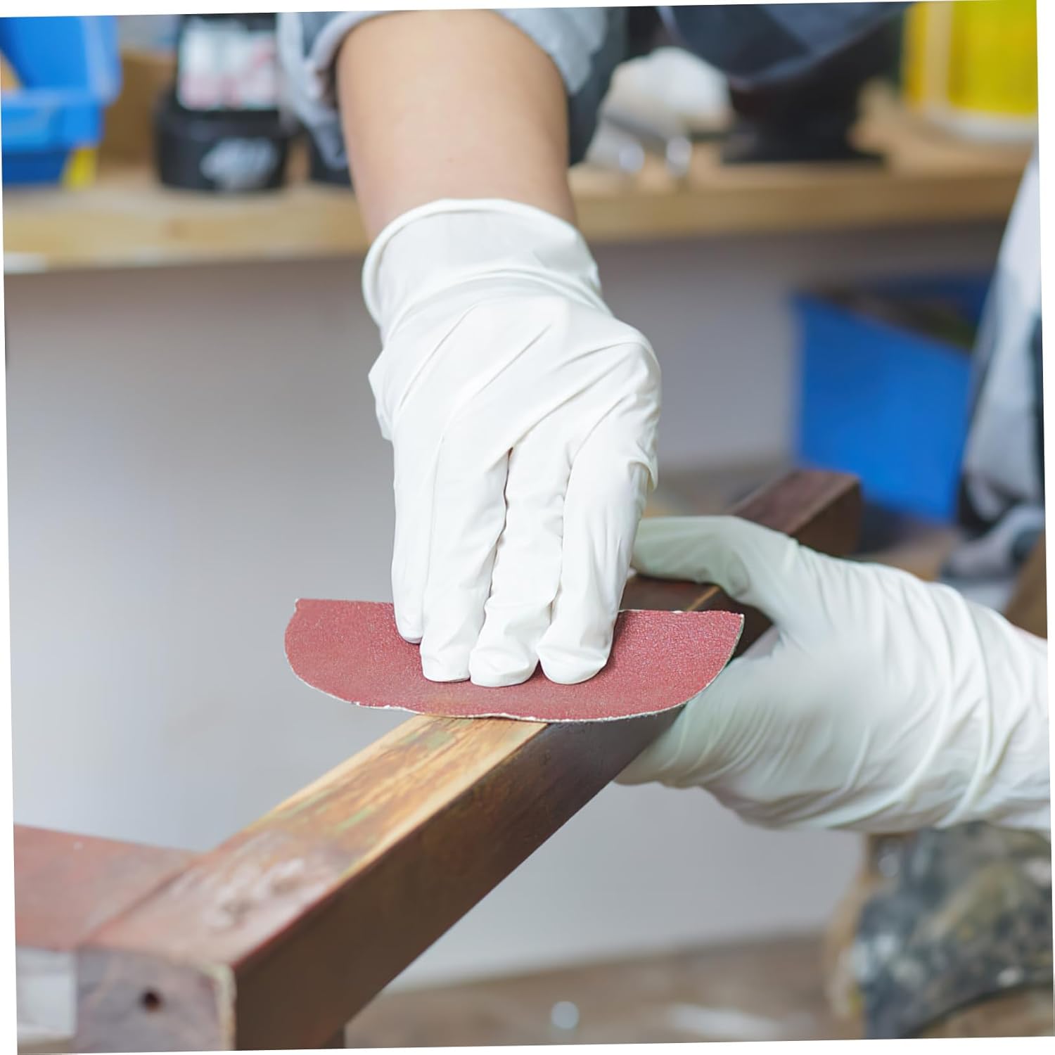 100pcs Sanding Discs Hook and Loop Adhesive Backed Polishing Pads for Coarse Grinding and Fast Finishing Grit Sandpaper for Woodworking Automotive and Furniture Projects