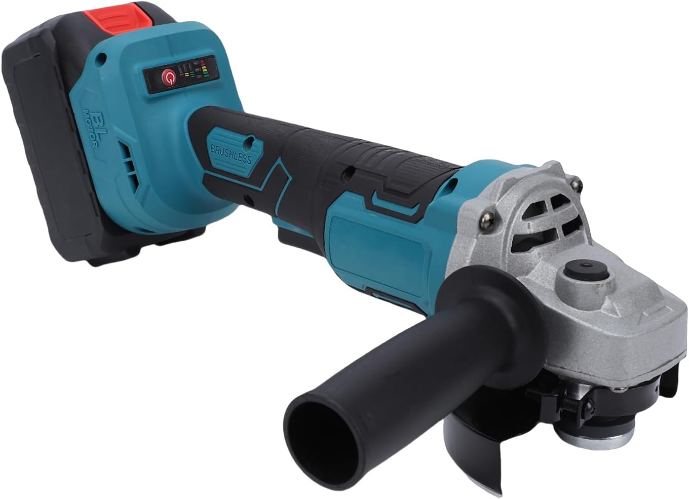 Cordless Brushless Electric Metal Grinder Spindle Lock 3 Speed Polisher Handheld Grinding Wheel Tools (2 Batteries 1 Charger Paper Box US Plug 110V)