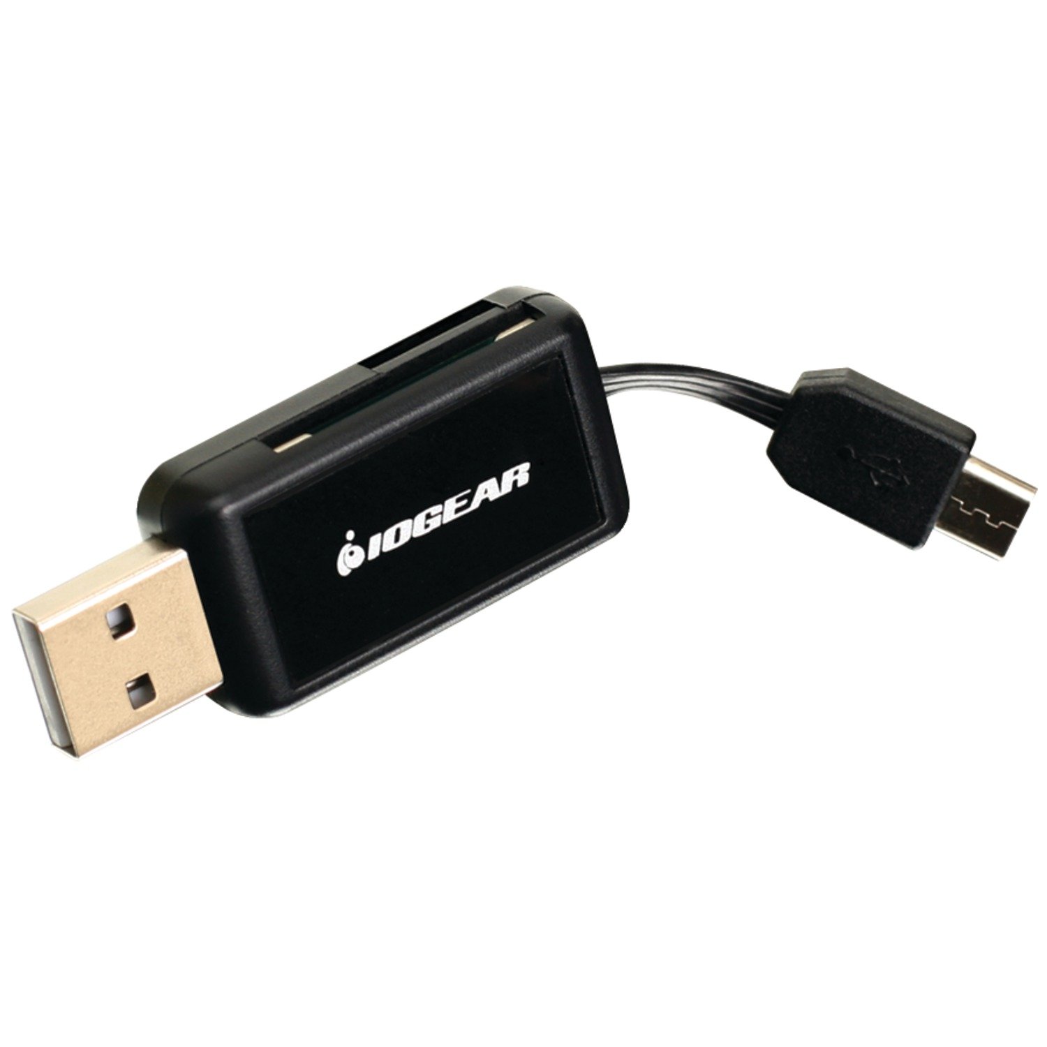 IOGEAR GoFor2 USB OTG Card Reader for PC, Mac and Mobile Devices, GOFR214
