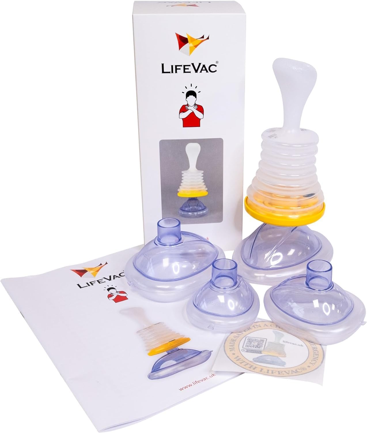 LifeVac - Choking Rescue Device Standard Kit for Adult and Children First Aid Kit, Portable Choking Rescue Device, First Aid Choking Device