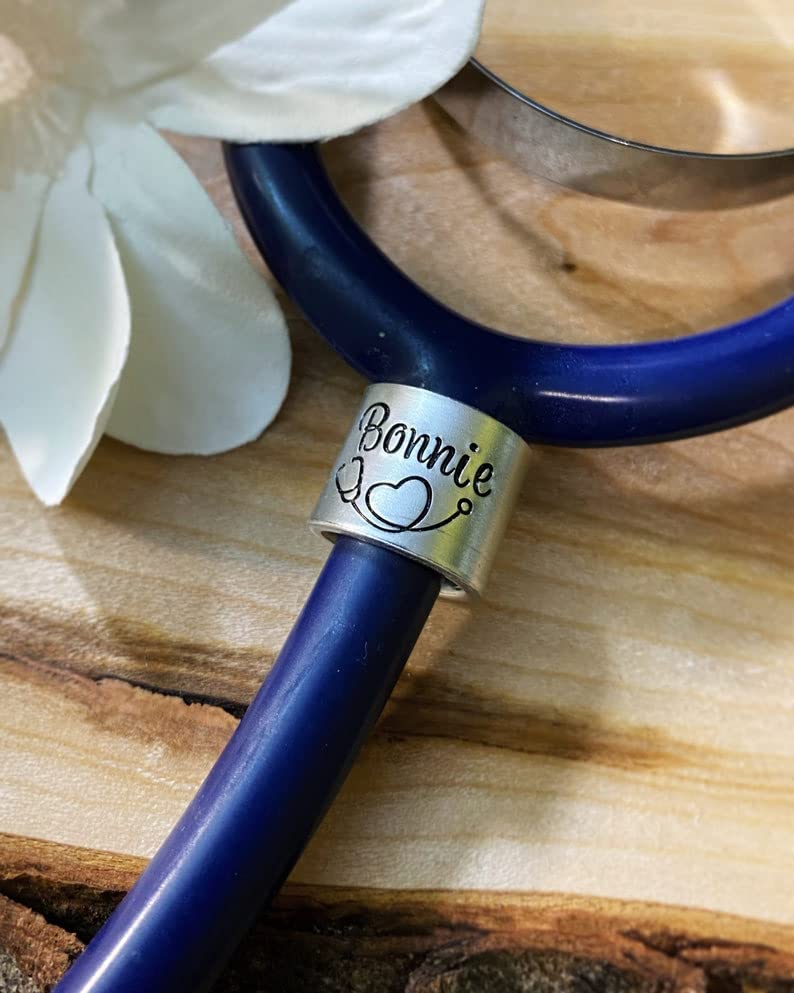 Personalized Stethoscope Name Tag Custom Stethoscope ID Charm Accessories for Nurse Doctor Vet